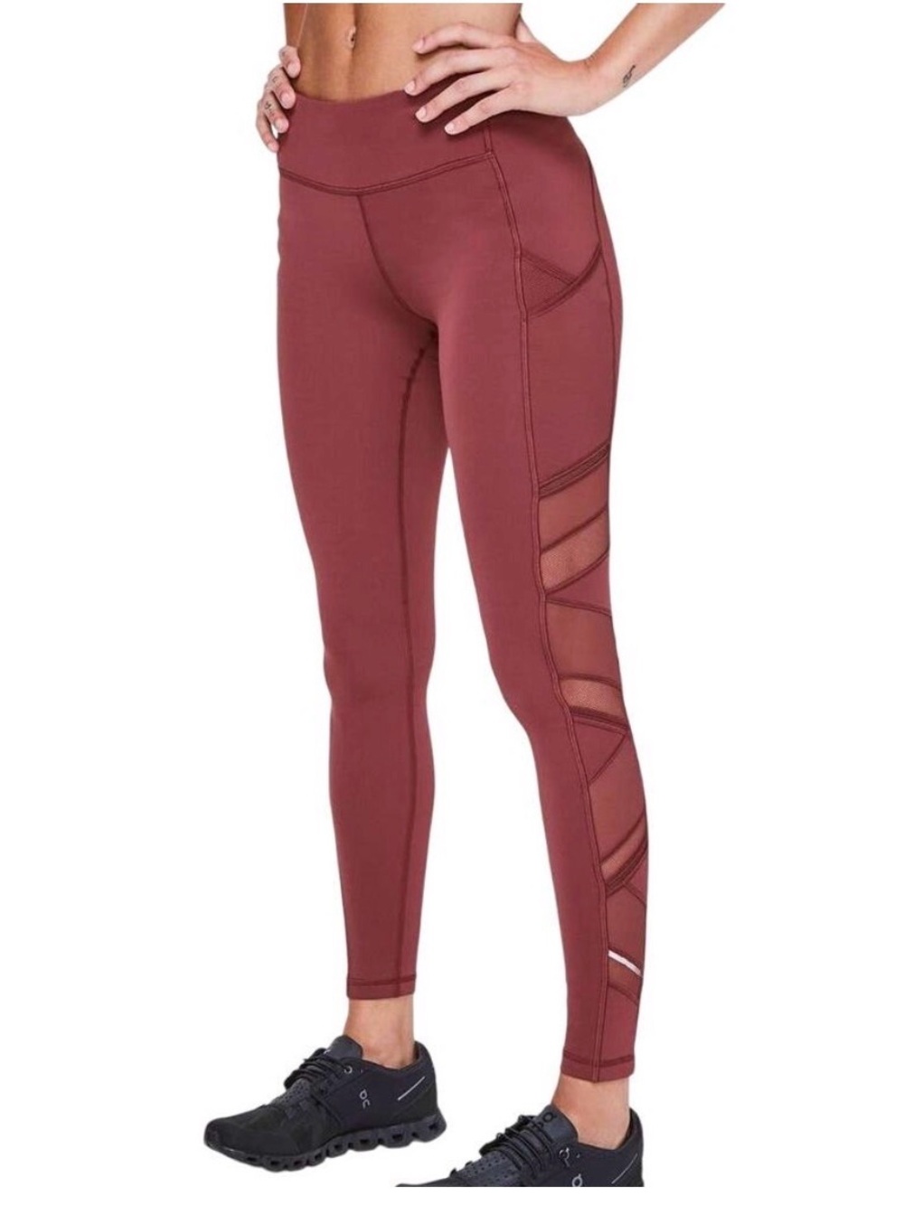 Lululemon Speed Up Tights Mesh High-Rise in Color Savannah Size 2